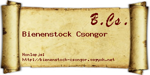 Bienenstock Csongor névjegykártya